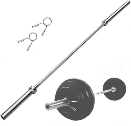 7FT Olympic Barbell Bar 150kg Rating